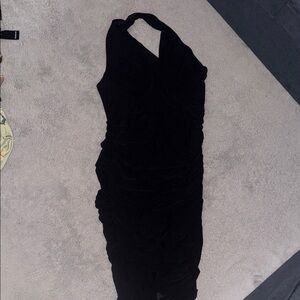 SHEIN Black One Shoulder Dress